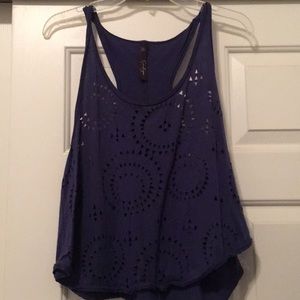Dark blue tank top